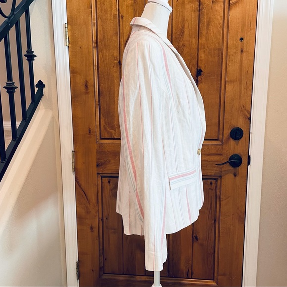 TU plus size linen blend blazer, plus size 18 - Picture 6 of 12